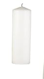 White Pillar Candle 3x9 Unscented Set of 1 Burn Time 120 Hours MADE IN USA