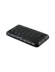 Black iPhone 3G / 3GS Clip On Case - Genuine Alligator Skin Leather