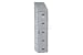 Single Tier Plastic Lockers - Sloped Top 15x18x60 Gray
