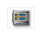 Sweden Flag Mix Classic Enamel, Italian Charm by Nomination Charms