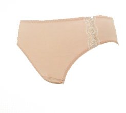 ストレッチレース付き ショーツ 単品 普通身幅・産後用ショーツ ピンク M