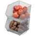 Ybmhome Mesh Stacking Bin Silver (SOLD AS 1 BIN) Storage Containers Pantry Organizers Great for Food, Crafts, Cleaning or Pantry Items 1130 (Medium 8.5 X 10 X 8)