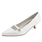 Buy Stuart Weitzman Glooblada | Ladies Slip-on Dress Shoes White Satin by Stuart Weitzman