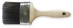Industrial Grade 1XRN2 Semi-Oval Brush, Polyester, Size 3 1/2 In