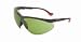 Uvex XC Black Frame Shade 2.0 UD Extended 9-Base Wrap Around Lens With Two Shot Temple Glasses
