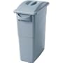 Rubbermaid-Gray Trashcan Combo Slimjim With Lid (3542-20GY) Category: Material Transport