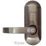 Biometric Fingerprint Door Lock 98AT - Satin Nickel - Left-handed