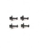 ALLISON 8161 NYLON LICENSE FASTENER - BLACK(PACK OF 12)