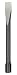 Westward 2AJH8 Cold Chisel, 5/8 In, 7 5/8 In L, Black