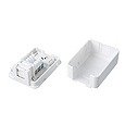 サンワサプライ シャッター付ローゼットキット(マグネット付) LA-RZ-21K