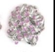 Improving Lifestyles Ribbon Style Ring with Specs of Color Adj. Lilac