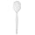 Dixie PSM21 Medium Weight Polypropylene Soup Spoon, 5.75" Length, White (Case of 1,000)