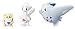 Togepi (~0.25), Togetic (~0.5), & Togekiss (~1.25): ~1/40 scale Pokemon DP Evolution Encyclopedia Series #5 Capsule Toy ~3.15 Mini-Figure (Japanese Imported)