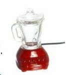 Dollhouse Miniature Red Blender with Removable Top
