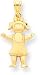 Jewelry : Girl With Open Arms Charm, Yellow Gold