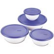 Sterilite Corp. 07479406 8-Piece Covered Bowl Set