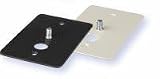 PanaVise J-Box Plate, w/1/4-20 stud, white (cream)
