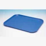 Tea Tray Plain Blue