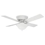 Hunter 22375 48 Low Profile IV Plus White Traditional Ceiling Fan 48 Blade Span