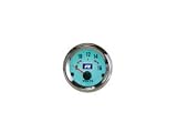 Produkt-Bild: FK Zusatzinstrument Serie 8 Voltmeter-Instrument Glas klar Plasma t&uuml;rkis Durchmesser: 52 mm