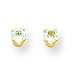 14k 3mm Aquamarine Earrings