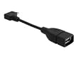 DELOCK Kabel USB micro-B St 90 Grad gewinkelt > USB-A Bu OTG 11cm