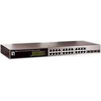 Level One Gigabit Smart Switch 24-Port 10/100/1000T + 4 x SFP GSW-2476 Preisvergleich