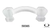 3 Frosted Hexagonal Glass Drawer Pull Lot of 10