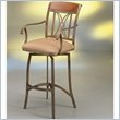 Pastel Furniture Cozumel 30" Swivel Arm Bar Stool in Peat Passion