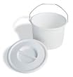 ^Universal Fit Commode Bucket - Commode Bucket with Lid and Handle Min.Order is 1 CS ( 6 Each / Case; )