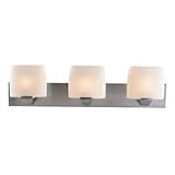 Access Lighting 20643-SAT-OPL Sophia 3 Light Bath Vanity Light in Satin with Opal glass