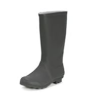 Panelled Block Heel Welly Boots