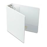 Round Ring Economy Vinyl View Binder, 3in Capacity, White