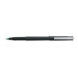 uni-ball Stick Roller Ball Pen, Black Matte Brl, Micro Fine, .5 mm, Green Ink - Same Day Shipping (orders by 3 pm), Next Day Delivery (in most cases)