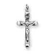 Sterling Silver Antiqued Crucifix Pendant