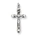 Jewelry : Sterling Silver Antiqued Crucifix Pendant with 20 Inch Sterling Silver Chain
