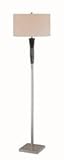 IMAGE OF Lite Source LS-81348 Twister II Floor Lamp, Polished Steel And Dark Walnut