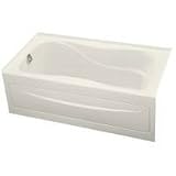 Tub with apron by Kohler - K-1219-LA in Biscuit