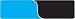 12"H 2-SIDED BACKGROUND 50FT ROLL BLUE/BLACK
