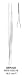 Dressing Forceps, Gerald - Straight, 7 inch , 18 cm - 1 ea