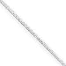 Sterling Silver .5mm Fancy Chain Necklace - 16 Inch - Italian