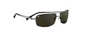 Serengeti Dante Wire-Flex Sunglasses - Shiny Gun/Black Tannery Frame & 555nm Polarized Lens