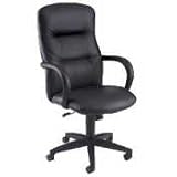 HON 3301SS11T AllureAaA Executive High Back Chair, 3300 Series, Black Leather with Black Frame