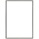 Dennis Daniels Narrow Channeled Square Corner Metal Frame for a 8 x 12 Photograph, Color: Silver Plate.