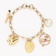 New York Yankees 5-Charm Bracelet baseball bat, team logos, glove, baseball