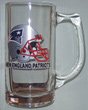 New England Patriots 13 ounce Glass Mug