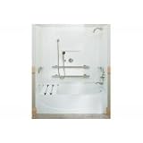 Sterling Acclaim Bath/Shower Unit 60 x 30 x 72 ADA Left Drain Three Walls Grab Bars 71090115-96
