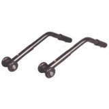 Drive Medical Anti Tippers With Wheels Black For Use with Cirrus III Wheelchairs - 1 Pair / Box