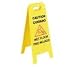 Carlisle Yellow Wet Floor Sign in English and German 1 EA 3690100