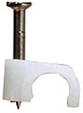 10mm cable clip white
